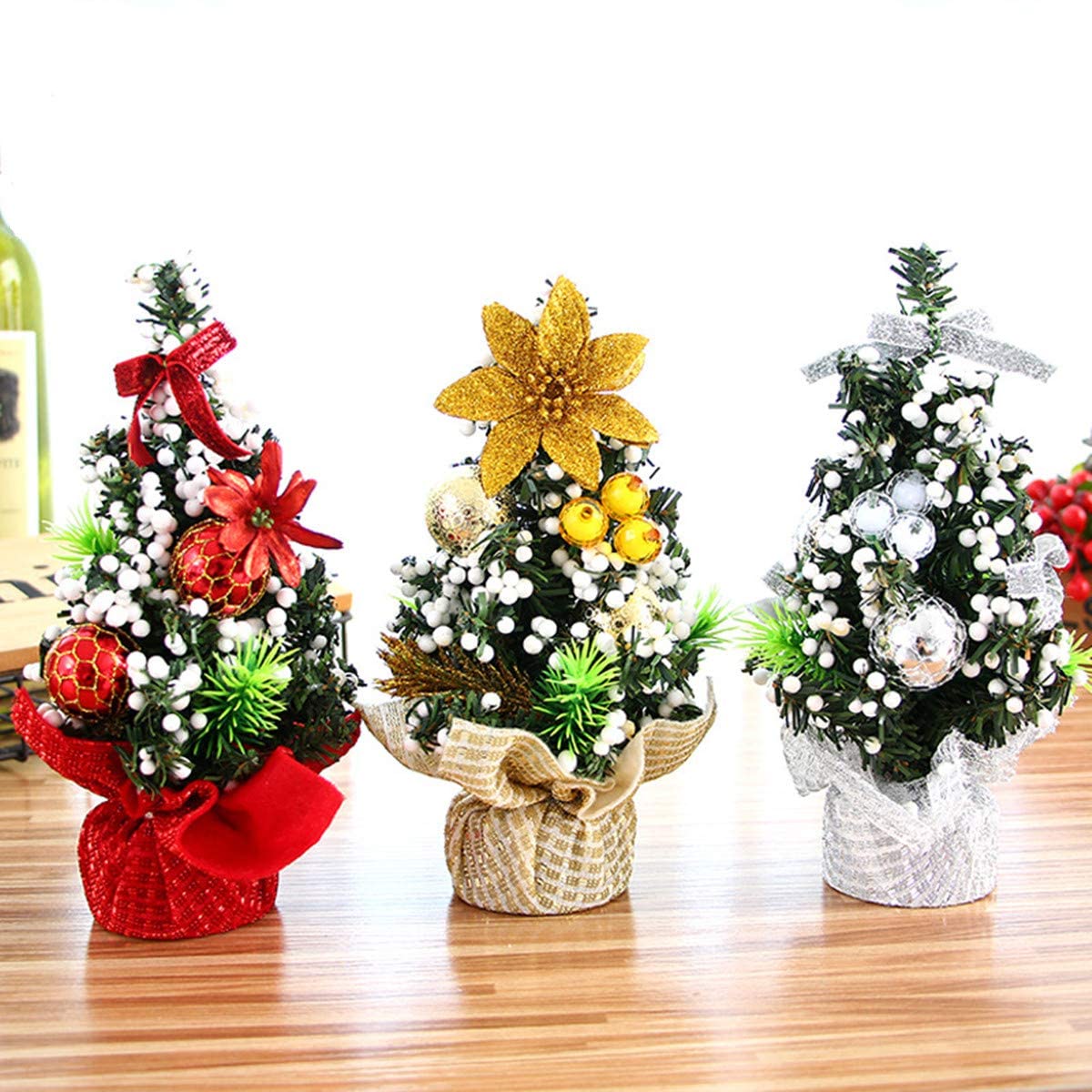 3-Pack: Tabletop Mini Christmas Tree