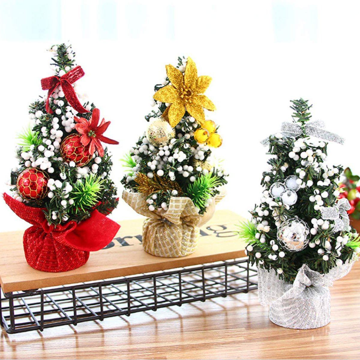 3-Pack: Tabletop Mini Christmas Tree