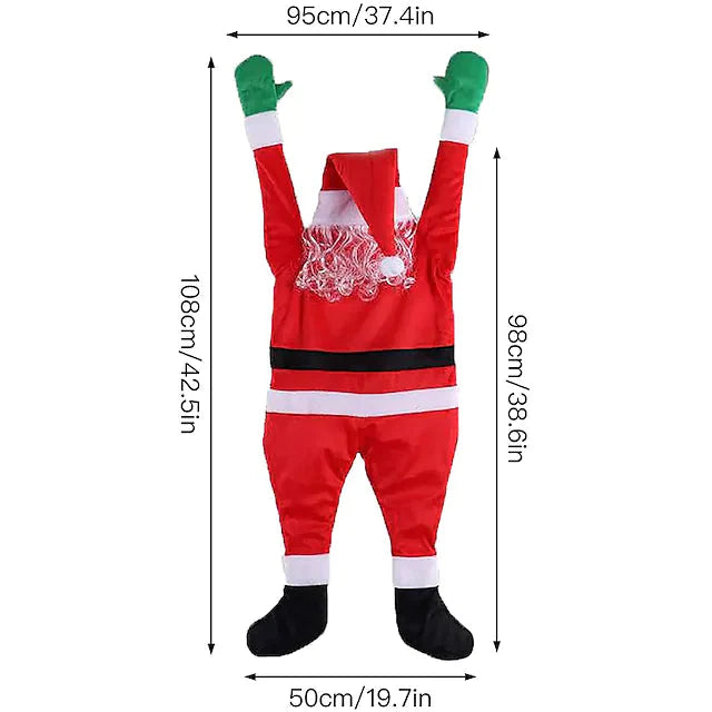 Christmas Climbing Hanging Santa Claus Decor