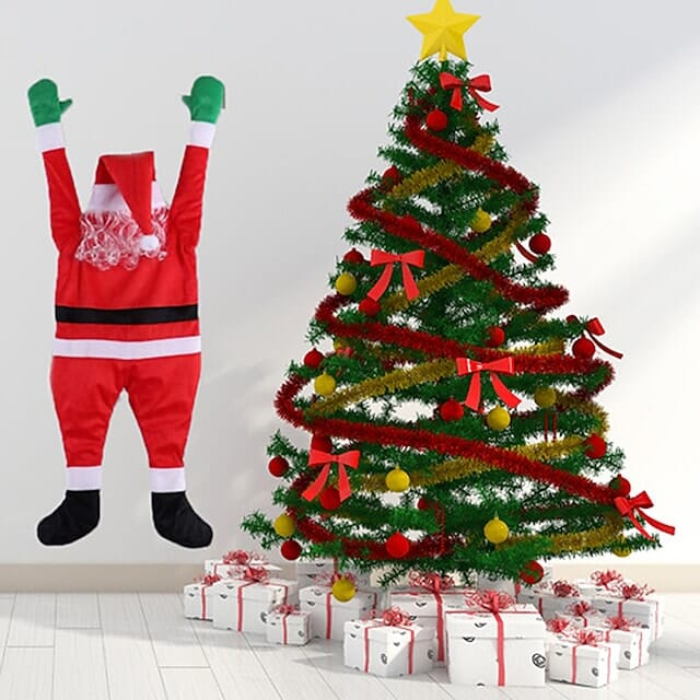 Christmas Climbing Hanging Santa Claus Decor