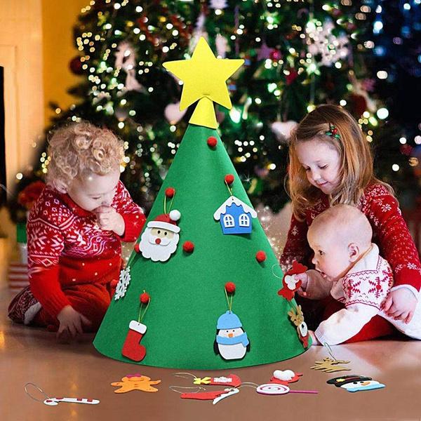 DIY 3D Felt Christmas Tree Upgraded Toddler Christmas Tree