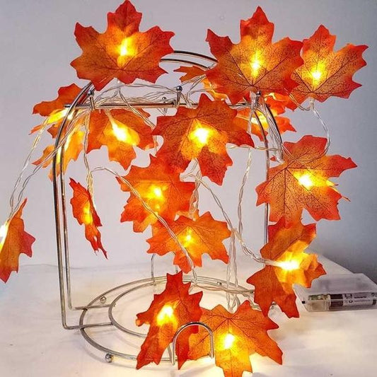 Lighted Fall Garland 40 LED String Light